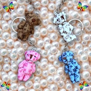 Designer Teddy Bear Keychains (NEW)